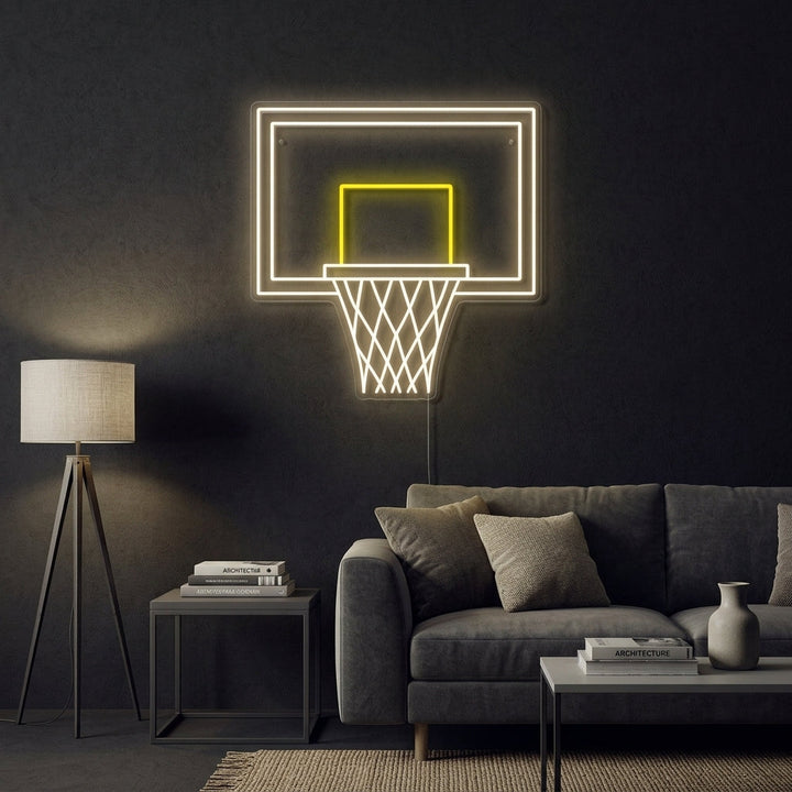 "Basketboll Hoop" Neonskylt