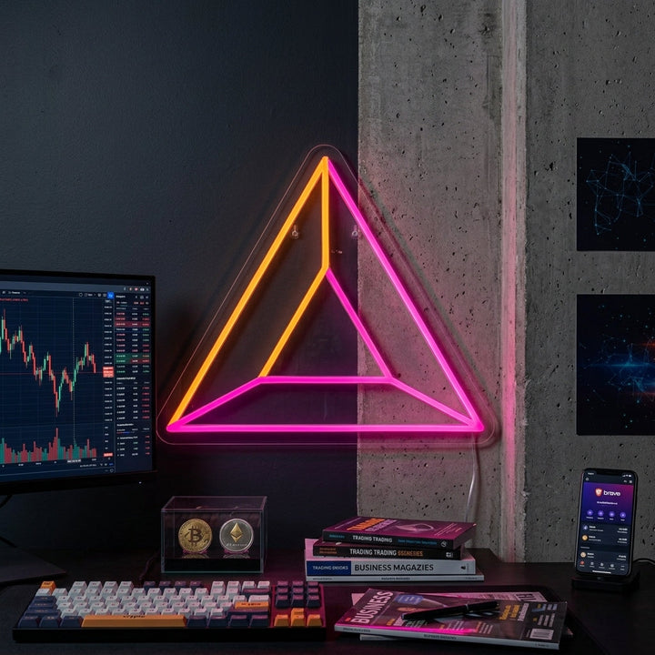 "Brave-Mynt" Neonskylt