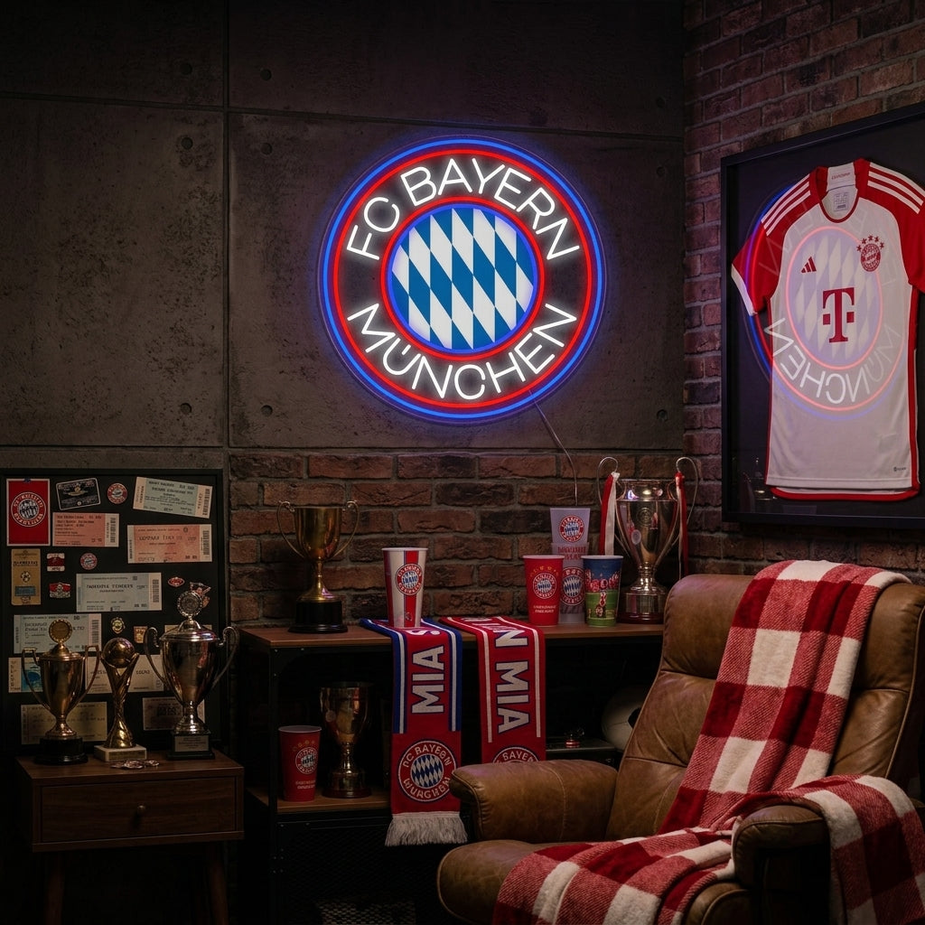 "FC Bayern München-emblem" Neonskylt