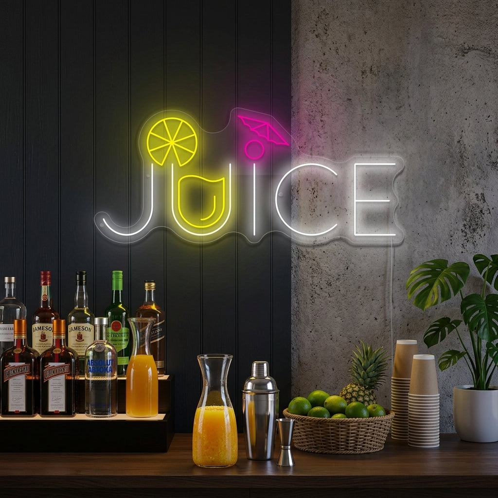 "Juice" Neonskylt