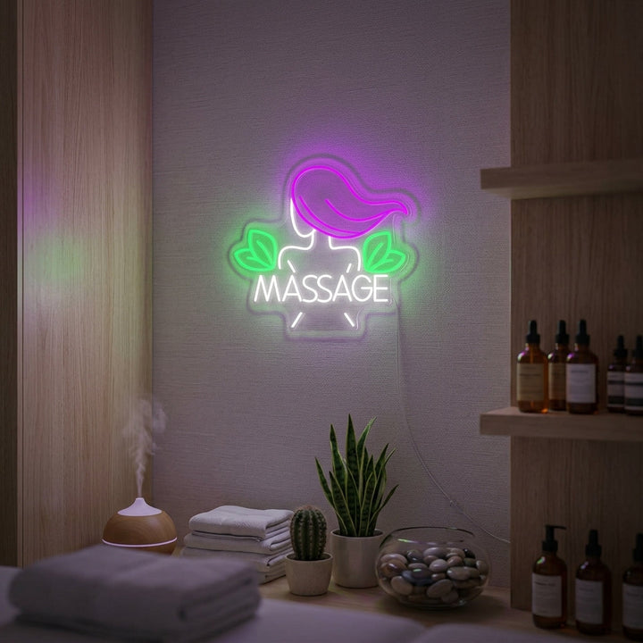 "Thai Massage Skönhetssalong" Neonskylt