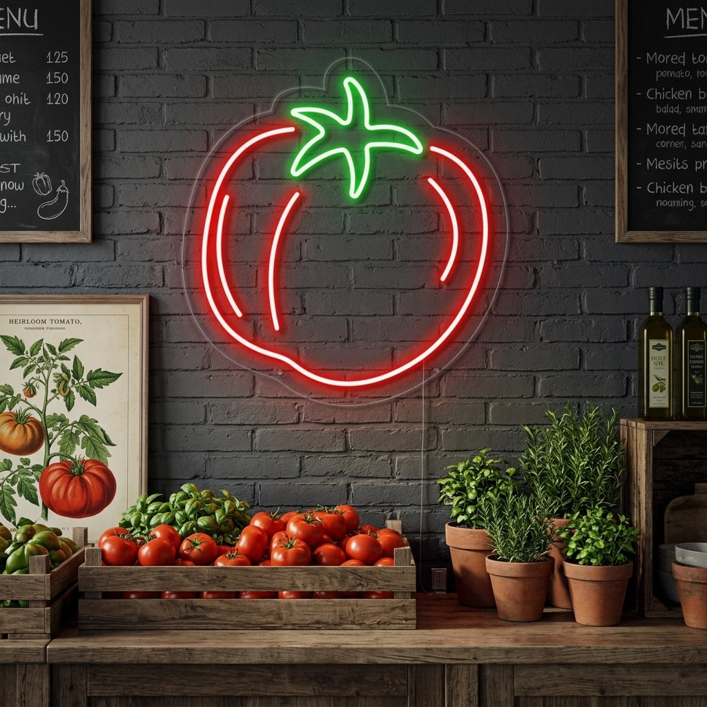 "Tomat" Neonskylt