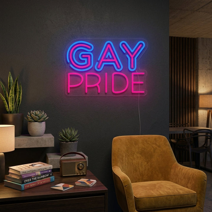 "Regnbågsflagg Lgbt-Stolthet Unik, Gay Pride" Neonskylt