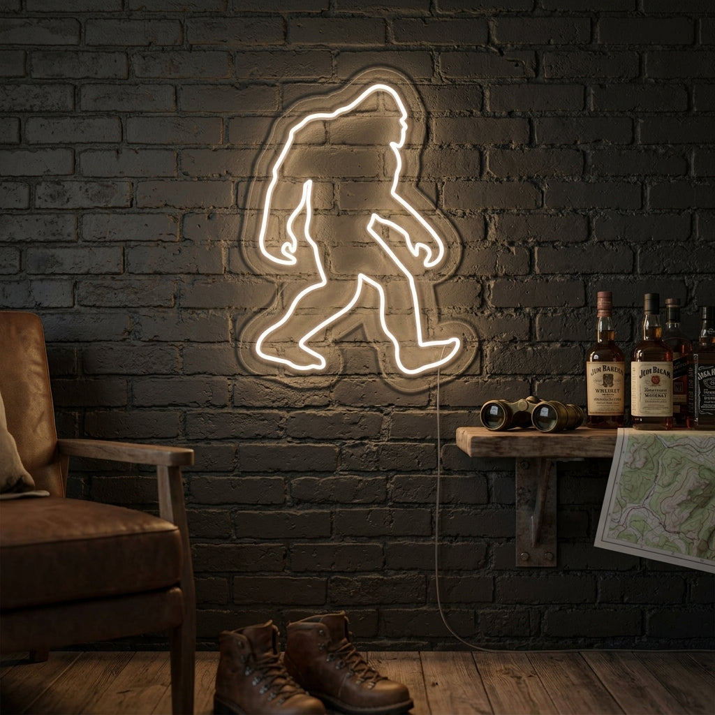 "Sasquatch" Neonskylt
