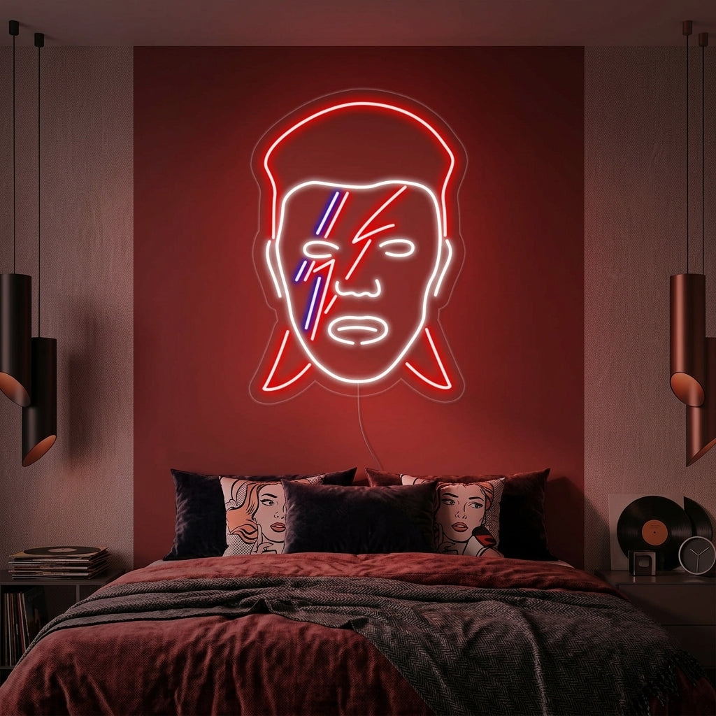 "David Bowie" Neonskylt