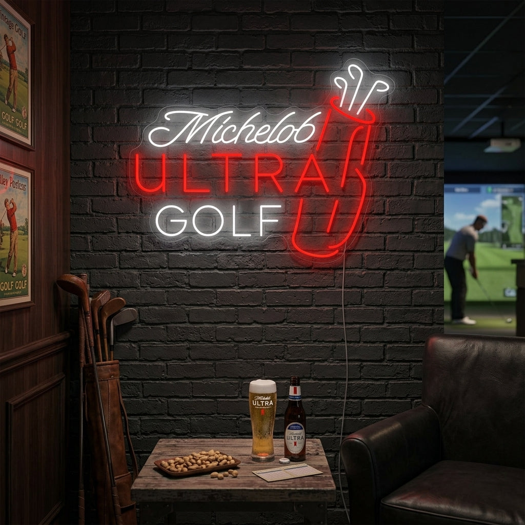 "Golf" Neonskylt