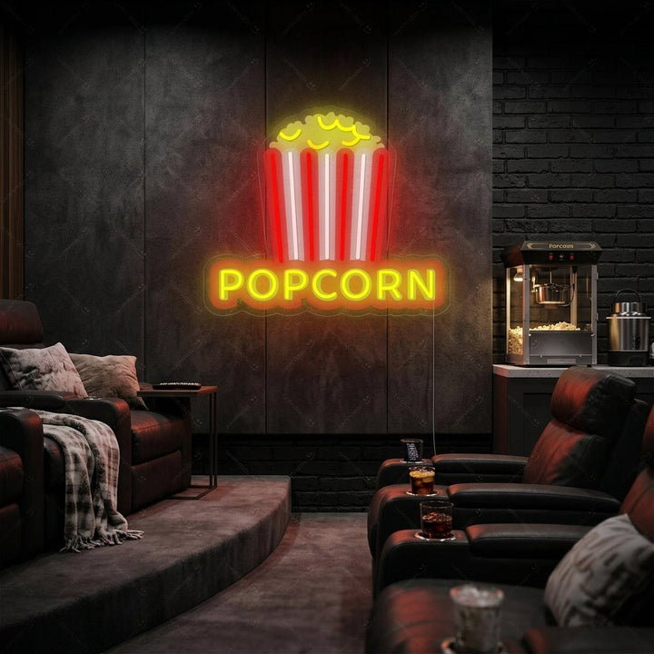 "popcorn" Neonskylt
