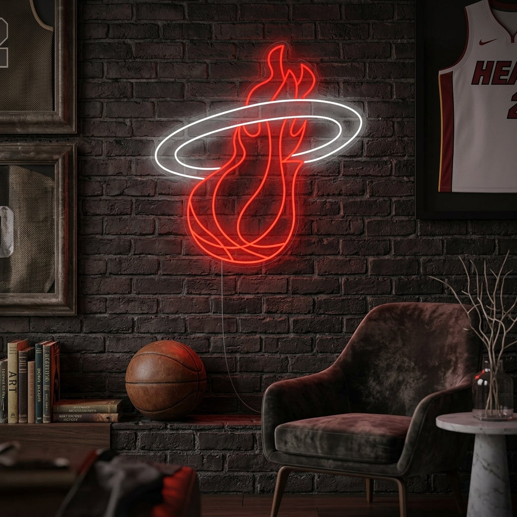 "Miami Basketball Team Logo " Neonskylt