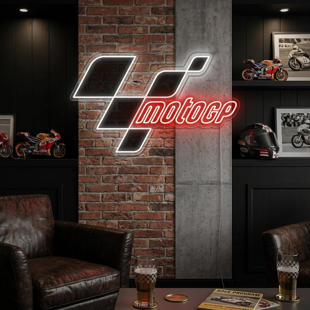 "Moto Gp Race-logotyp" Neonskylt