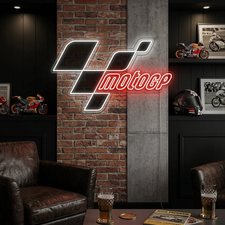 "Moto Gp Race-logotyp" Neonskylt