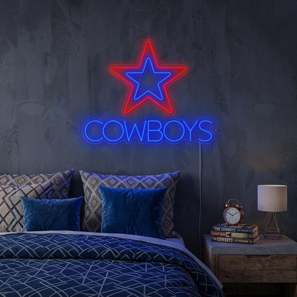 "Cowboys" Neonskylt