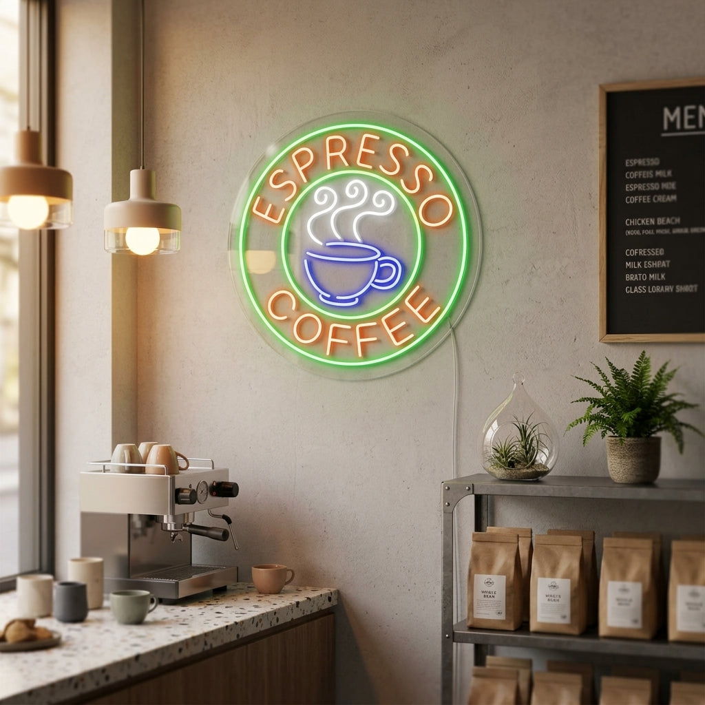 "Espresso Coffee" Neonskylt