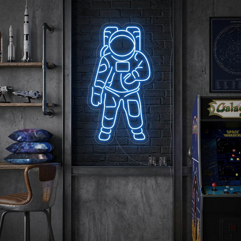 "Astronaut" Neonskylt