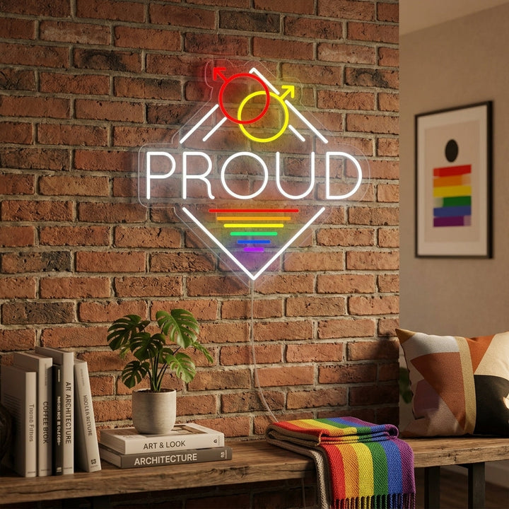 "LGBT Proud" Neonskylt