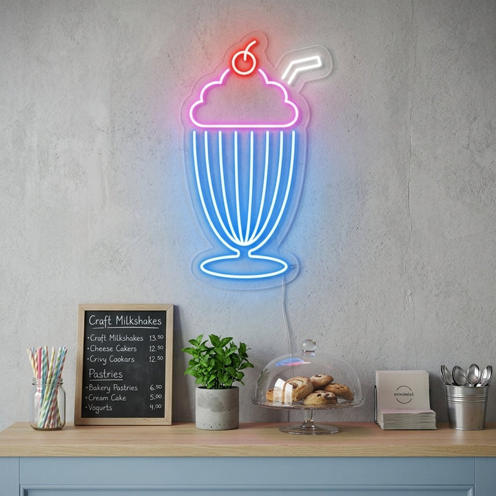 "Milkshake" Neonskylt