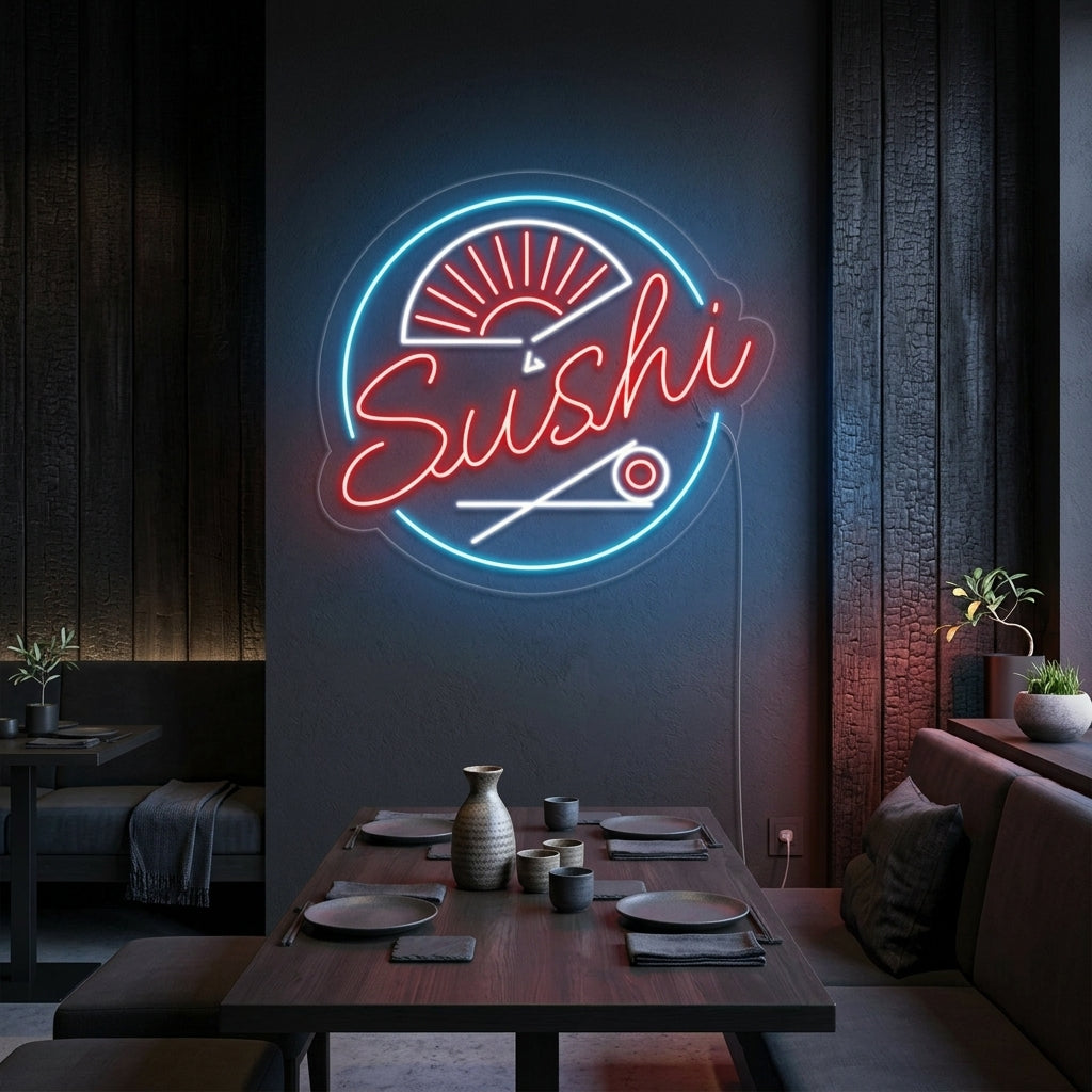 "Sushi" Neonskylt