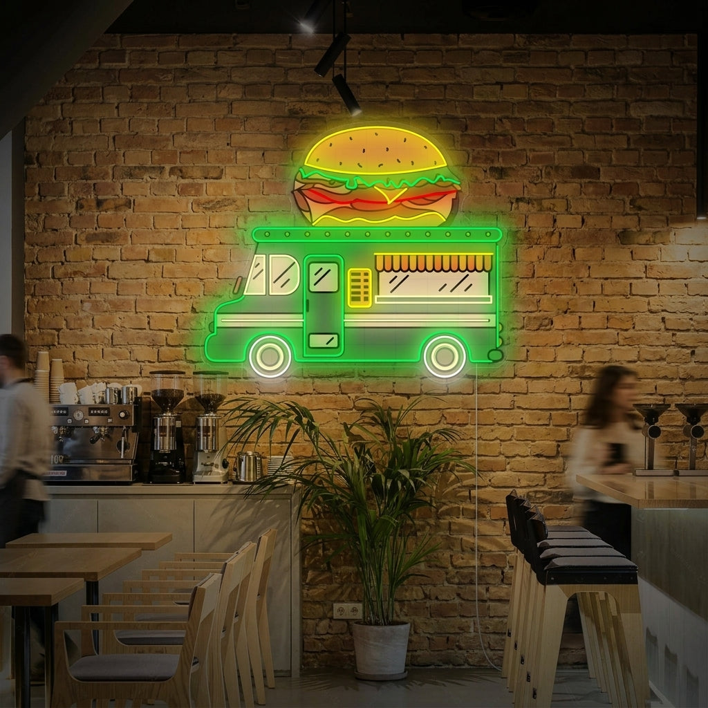 "Burger Truck" Neonskylt