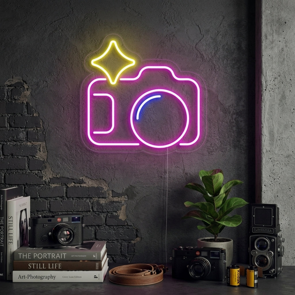 "Kamera" Neonskylt