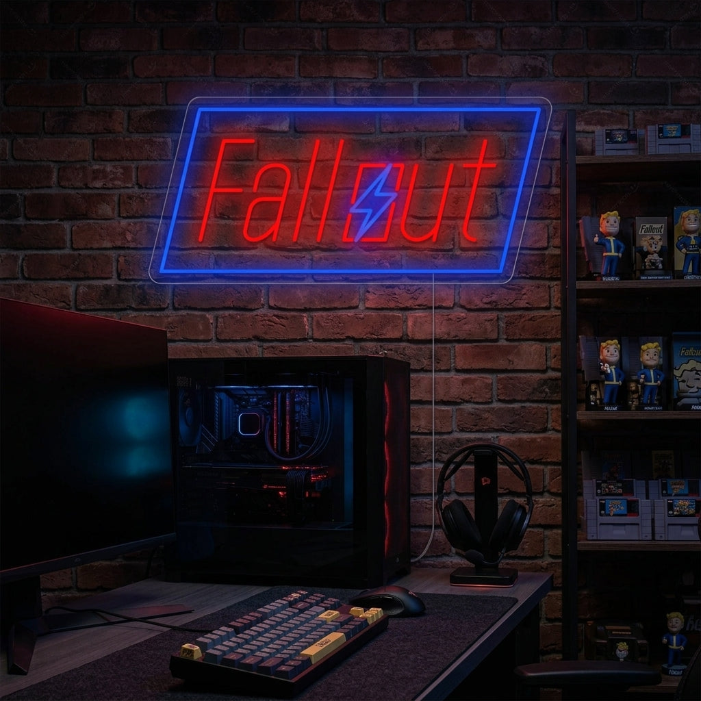 "Fallout" Neonskylt