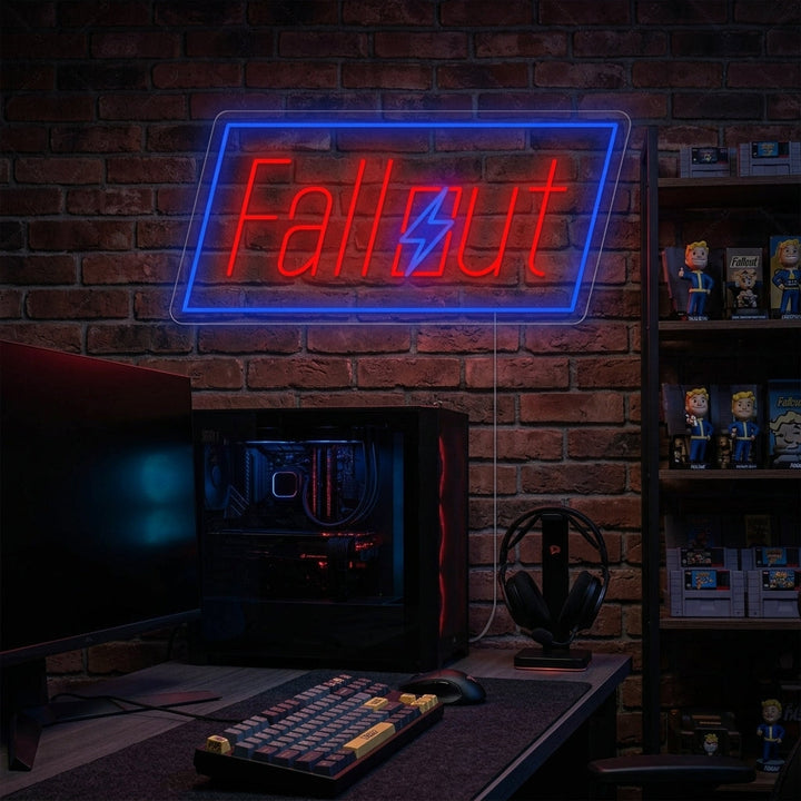 "Fallout" Neonskylt