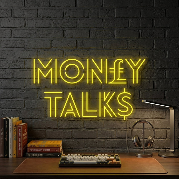 "Money Talks" Neonskylt
