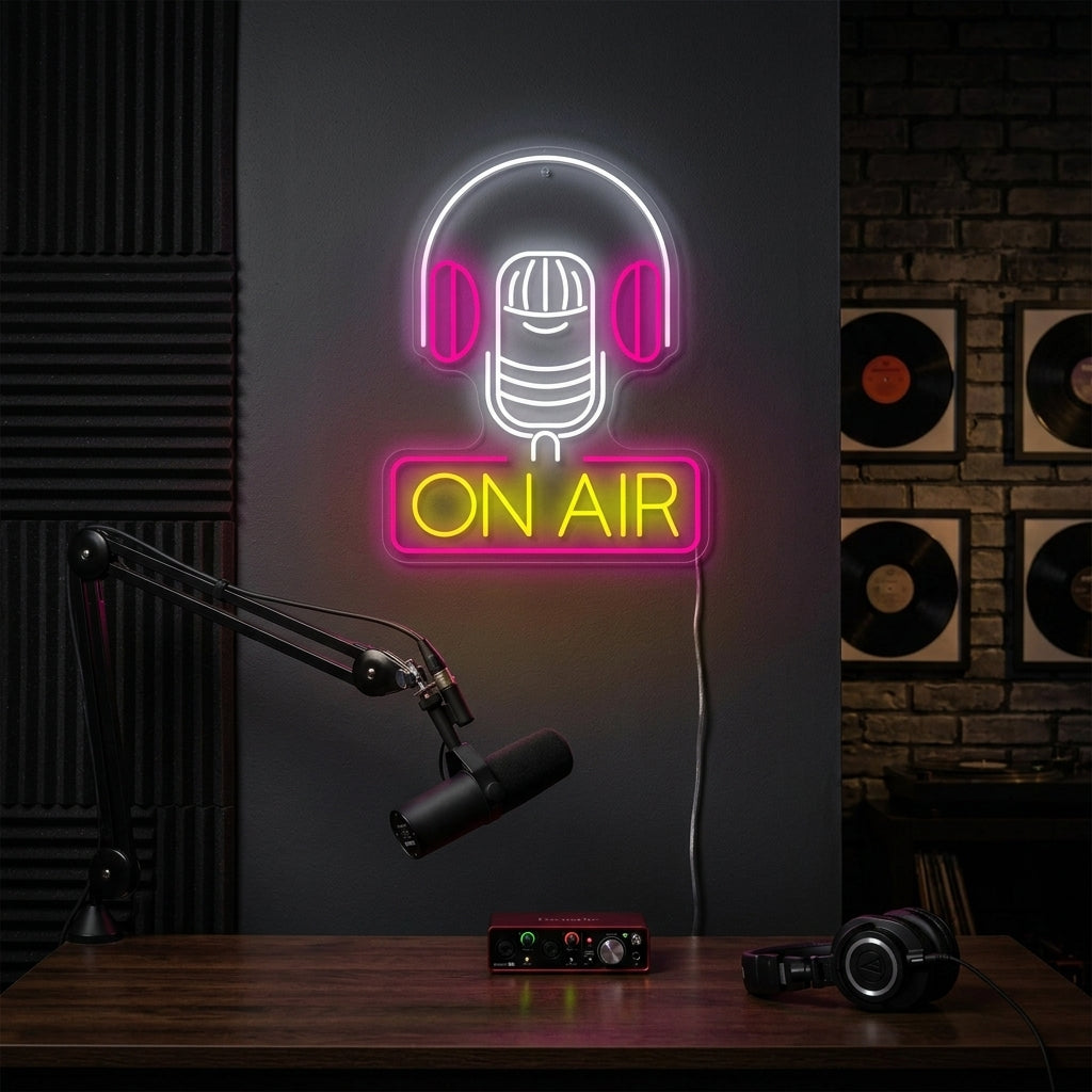 "On Air" Neonskylt