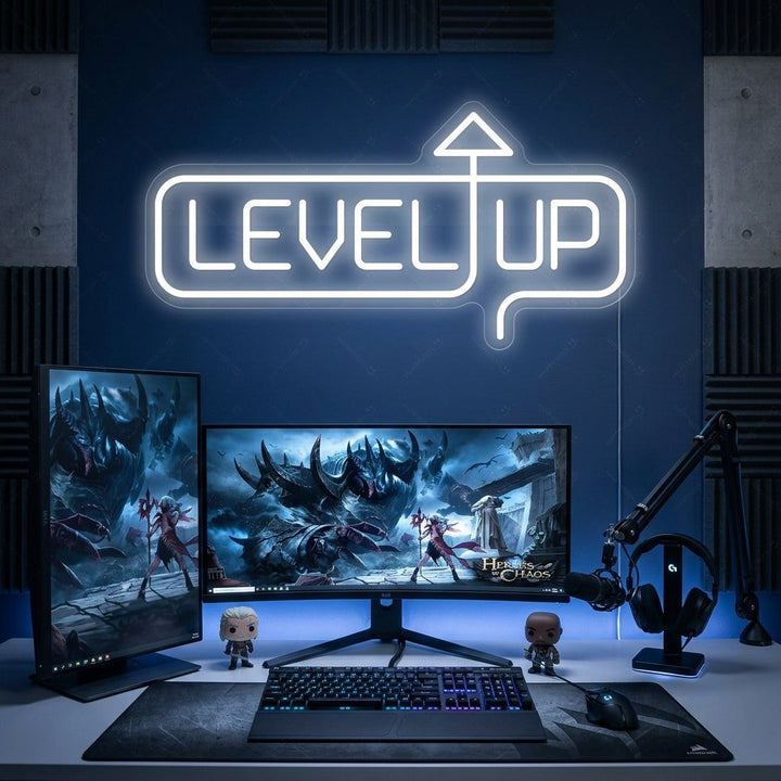 "Level Up" Neonskylt