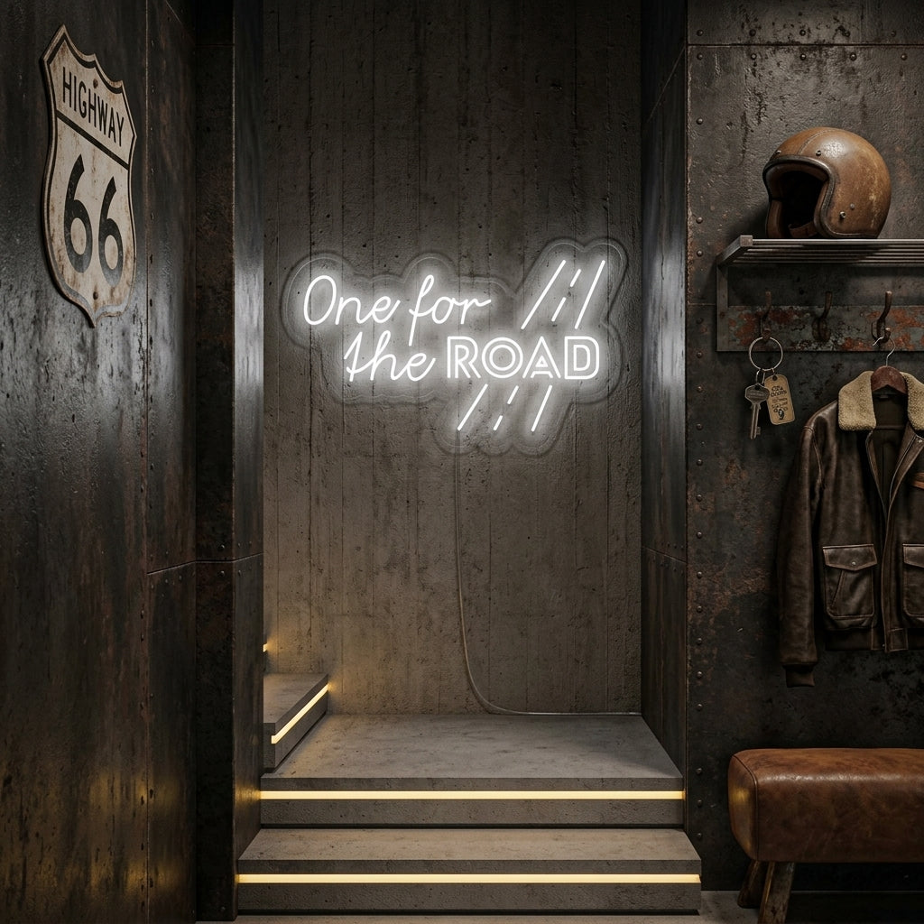 "One for the Road" Neonskylt