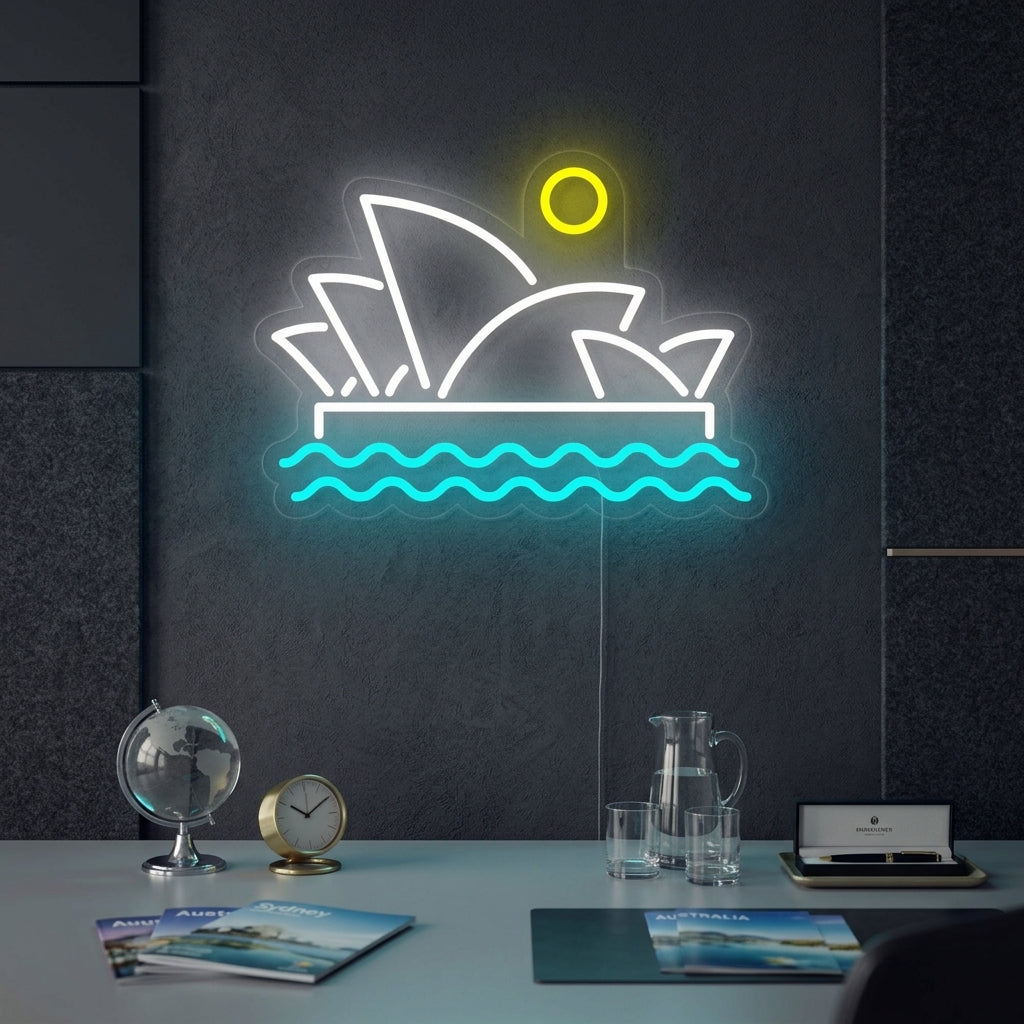 "Operahuset I Sydney" Neonskylt