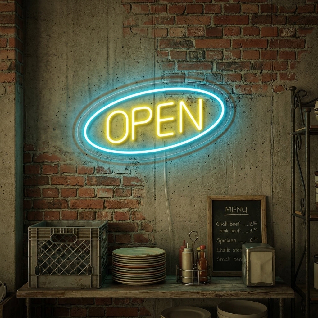 "Open" Neonskylt