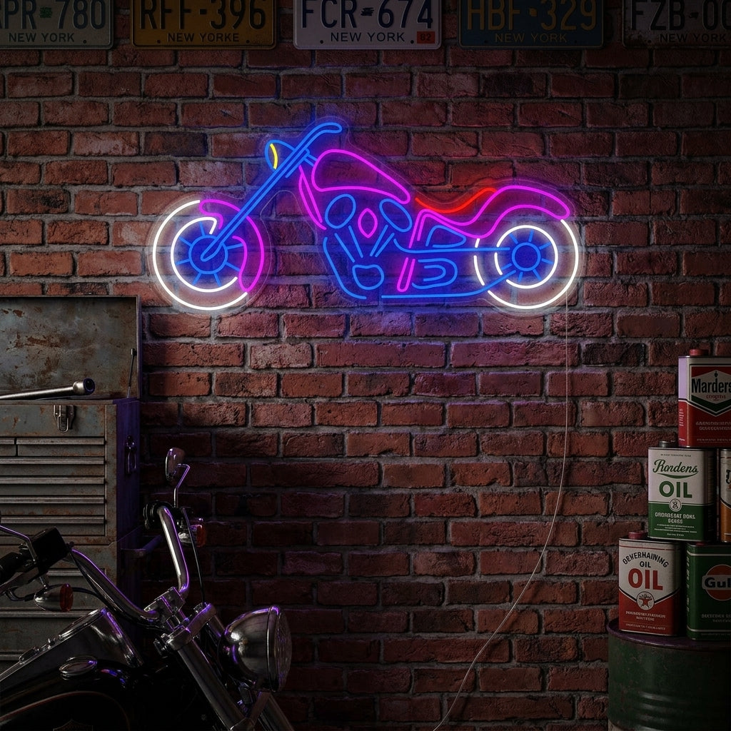 "Motorcykel" Neonskylt