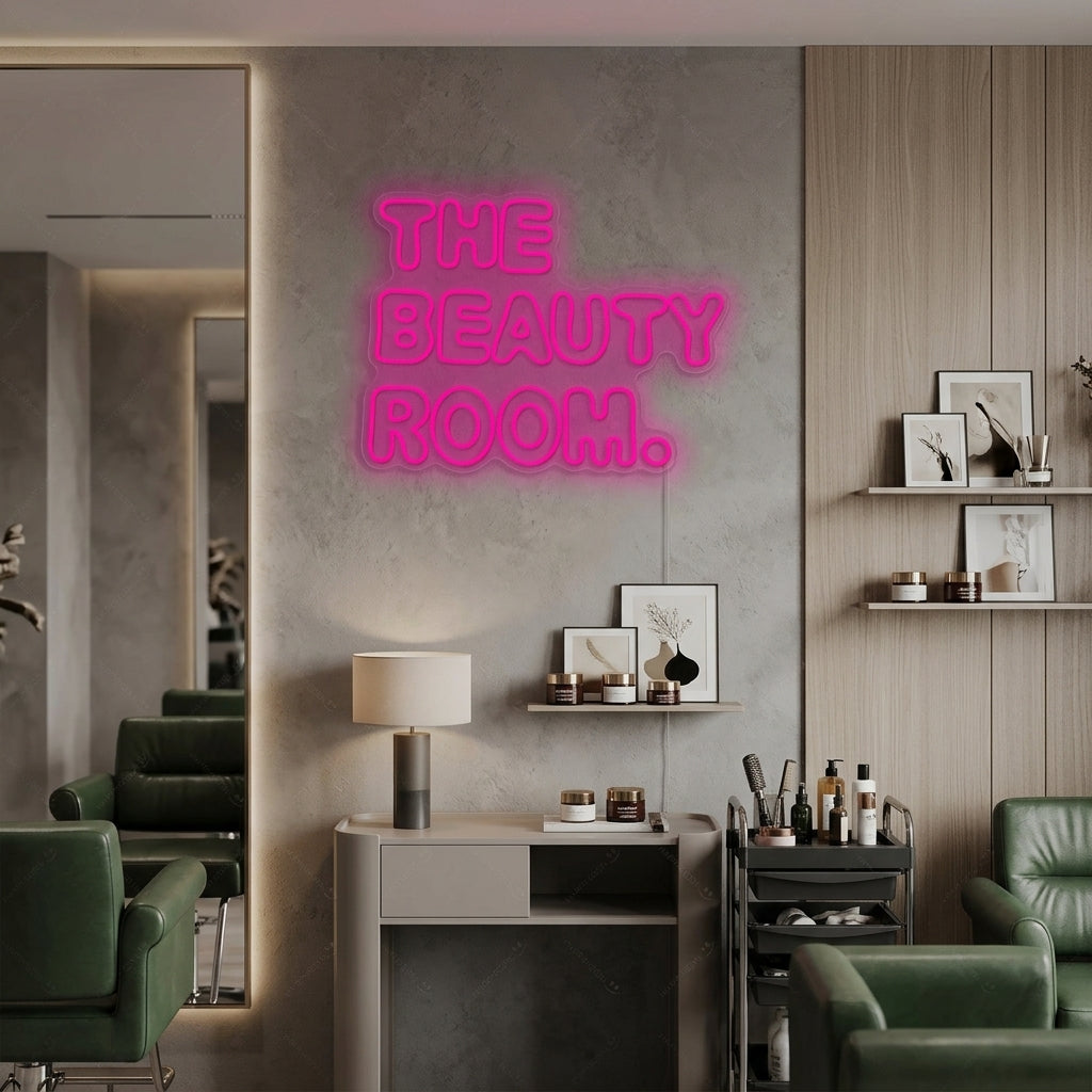 "The Beauty Room" Neonskylt
