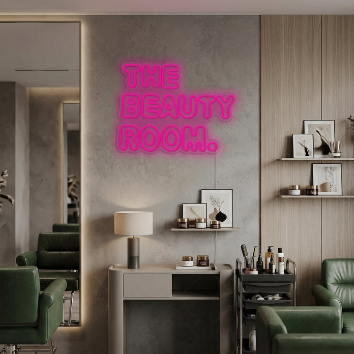 "The Beauty Room" Neonskylt