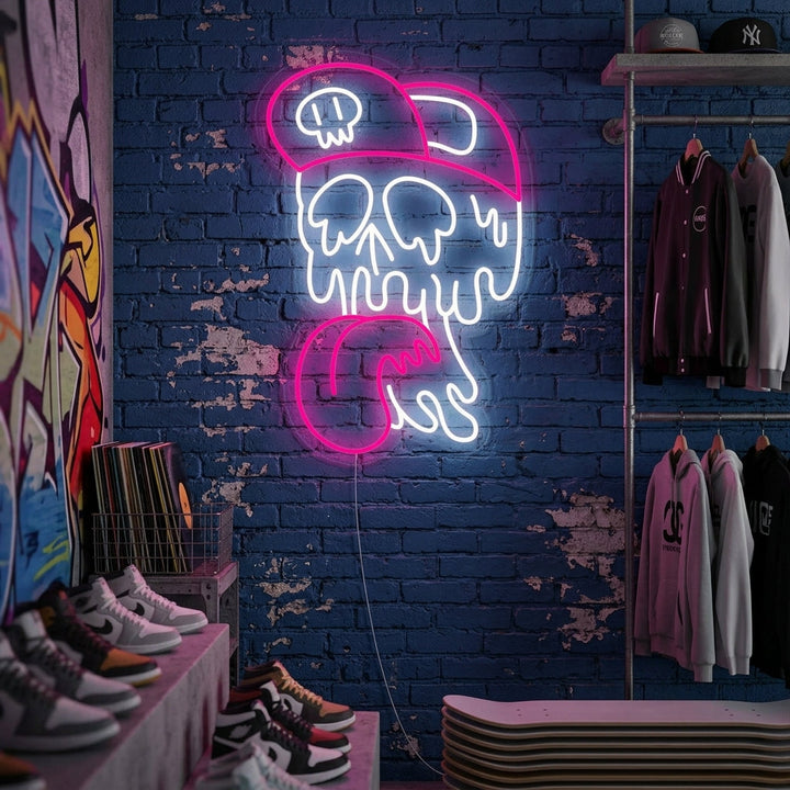 "Skalle Smältning" Neonskylt