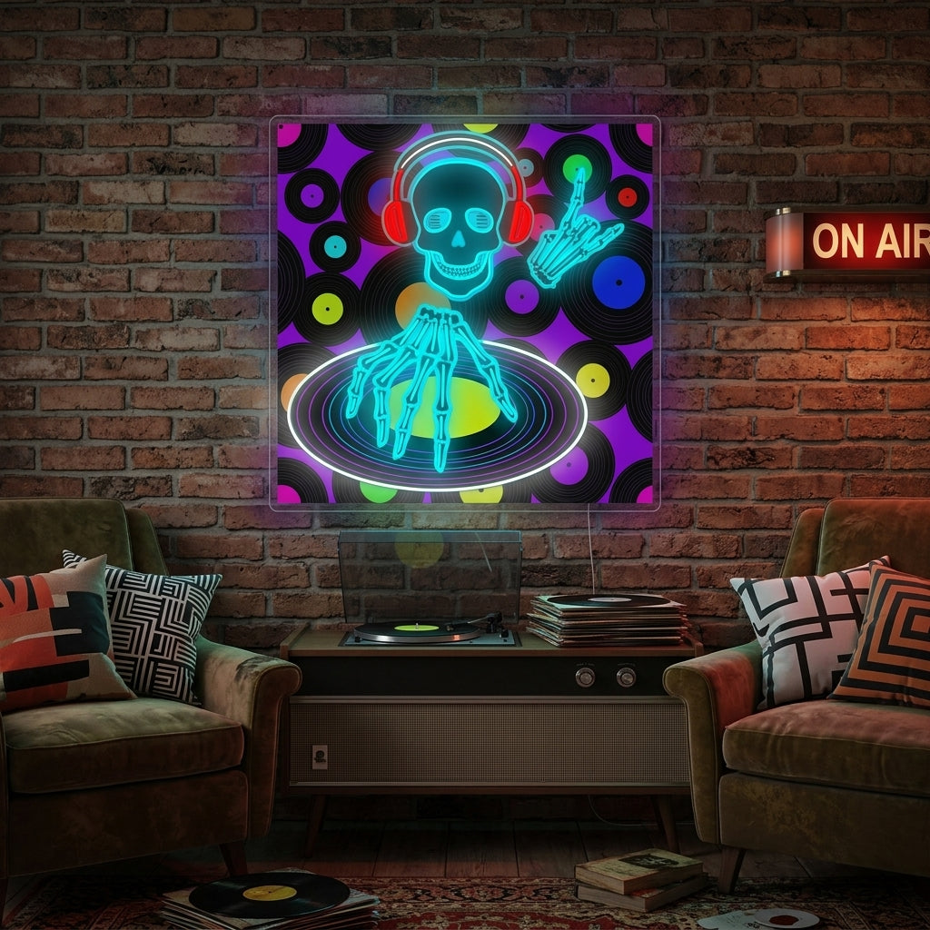 "Music Flyer" Neonskylt