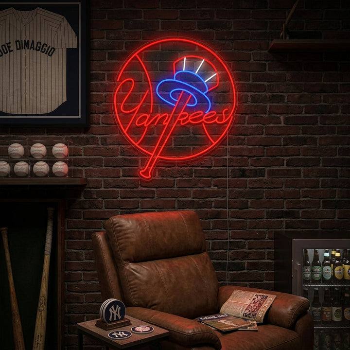 "Baseball Team Logo" Neonskylt