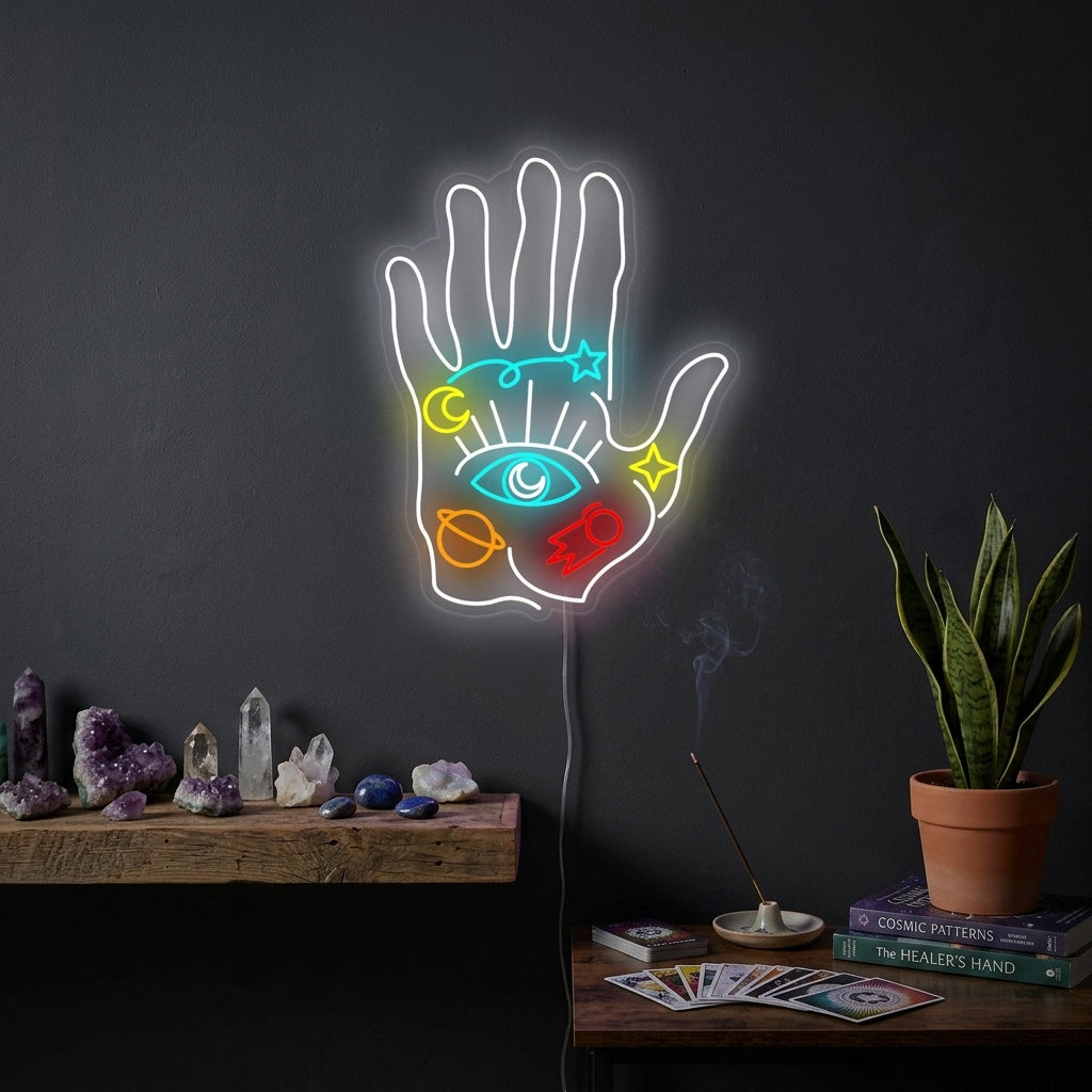 "Andlig Hand" Neonskylt