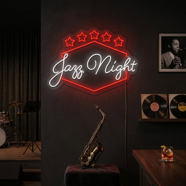 "Jazz Night" Neonskylt