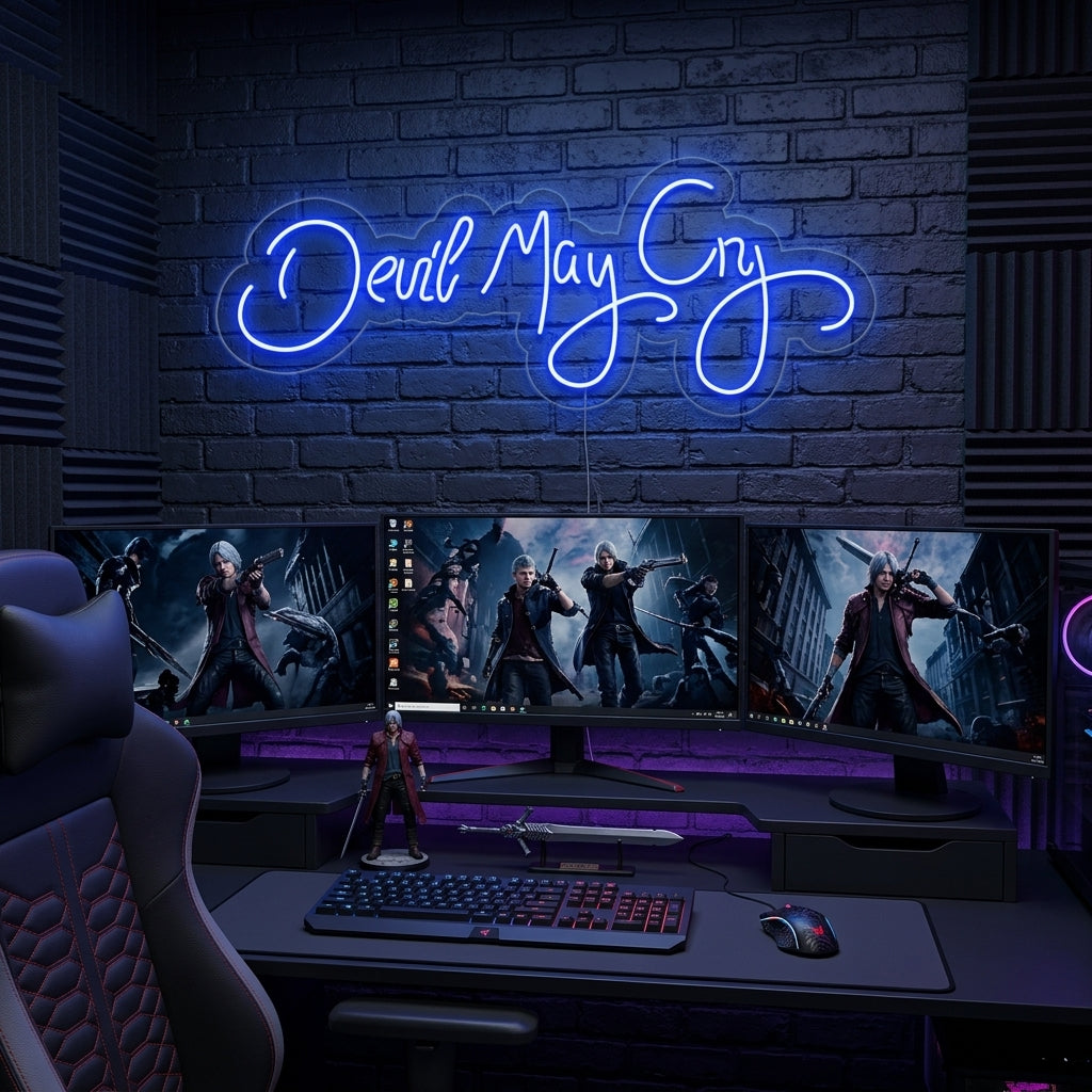 "Devil May Cry, Gamer Dekor" Neonskylt