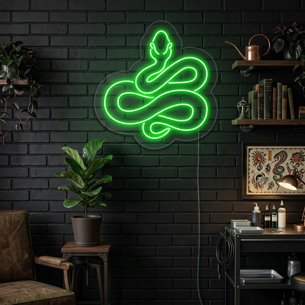 "Orm" Neonskylt