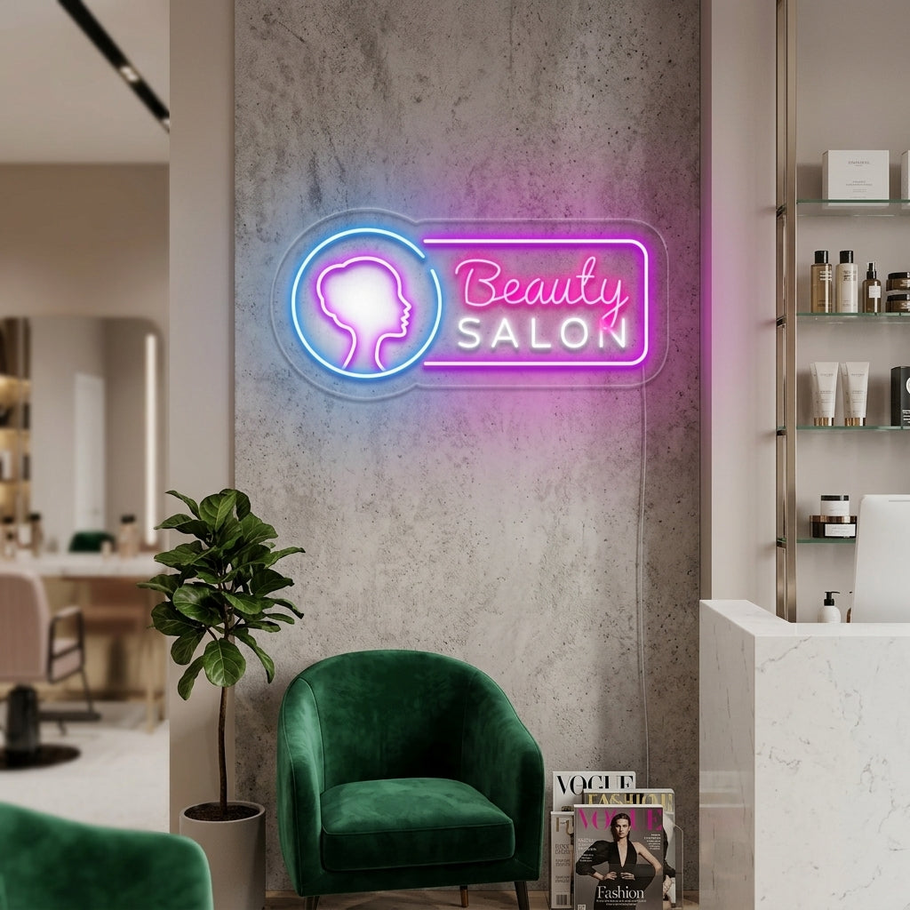 "Beauty Salon" Neonskylt