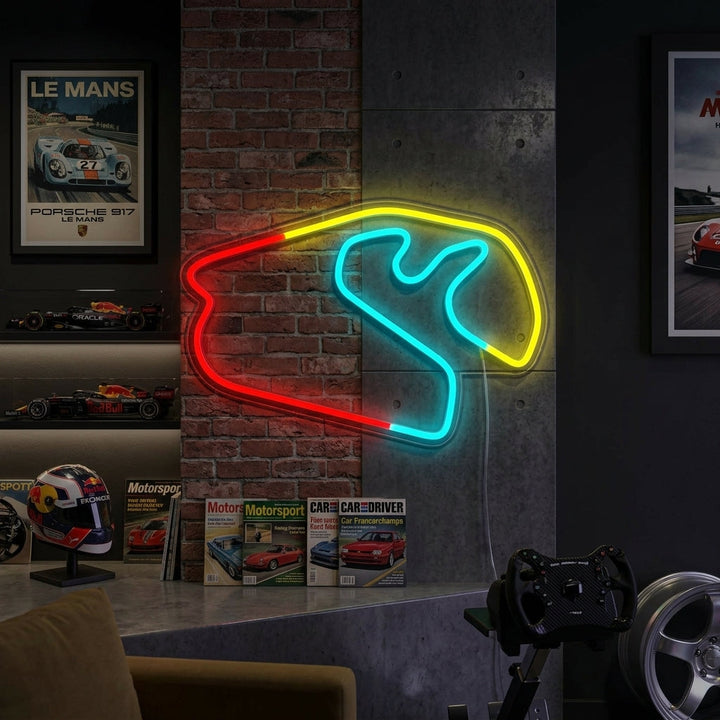 "Brasiliansk F1-Lopp" Neonskylt