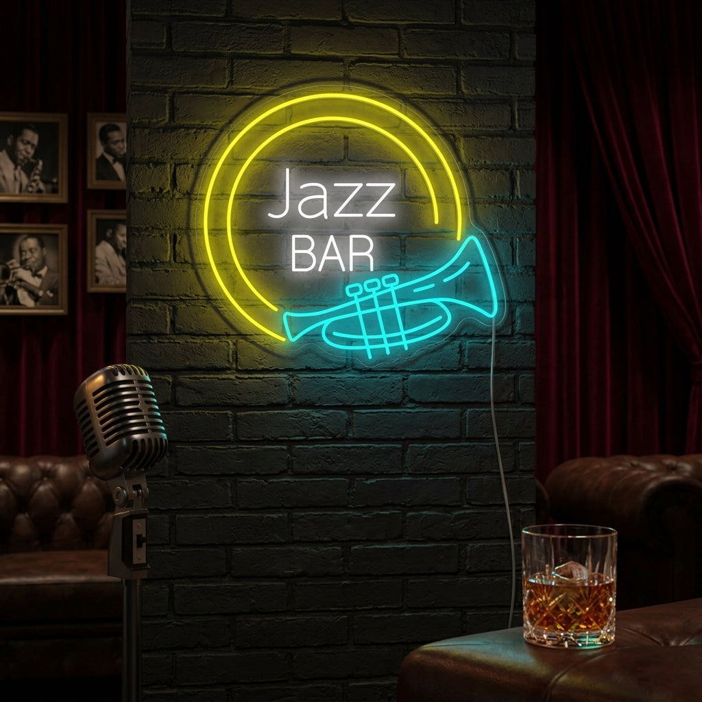 "Jazz Bar" Neonskylt