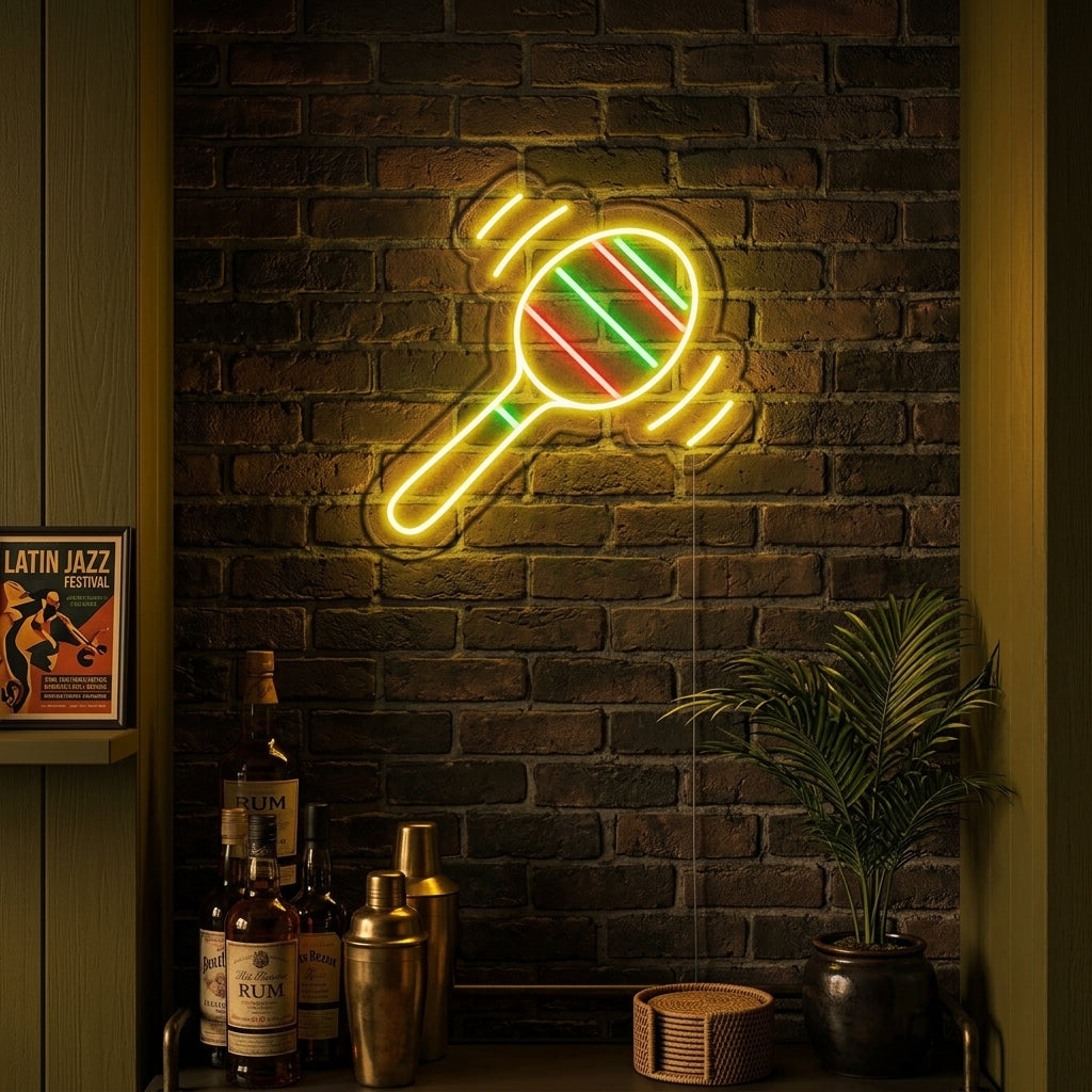 "Maracas" Neonskylt