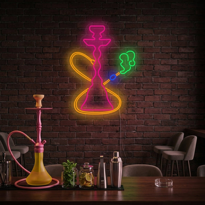"Hookah Vibes Bar" Neonskylt