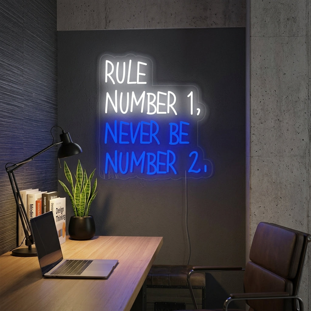 "Rule Number" Neonskylt