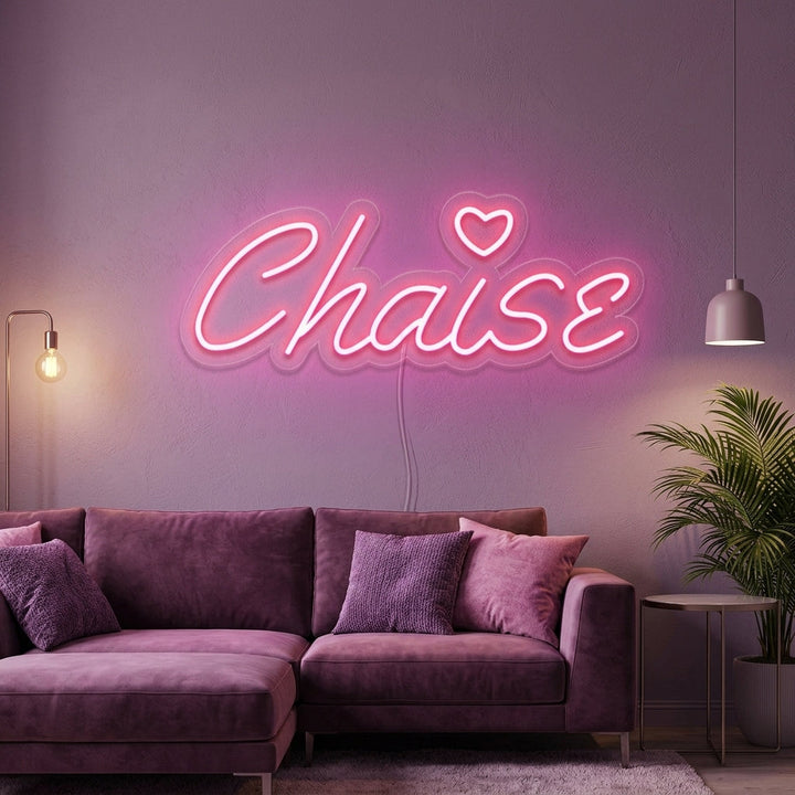 "Chaise" Neonskylt