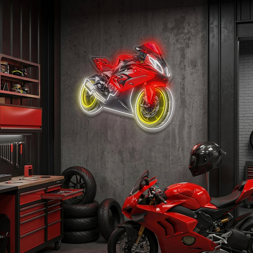 "Motorcykel" Neonskylt