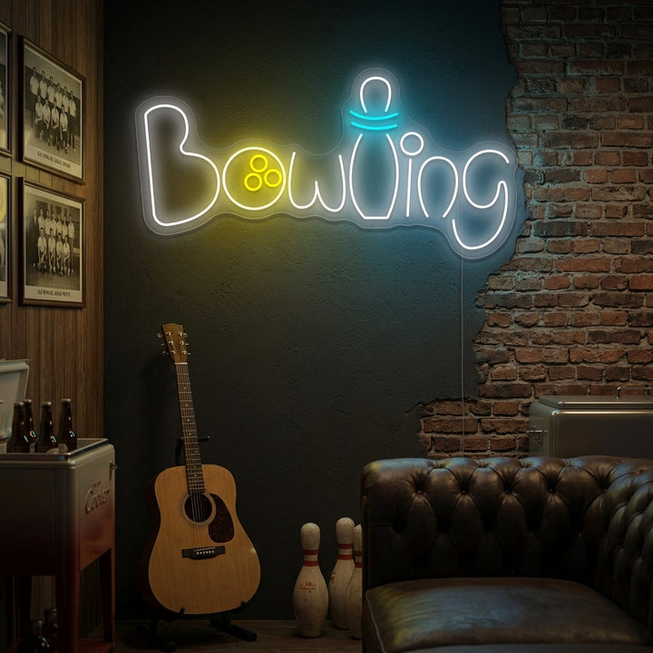 "Bowling" Neonskylt