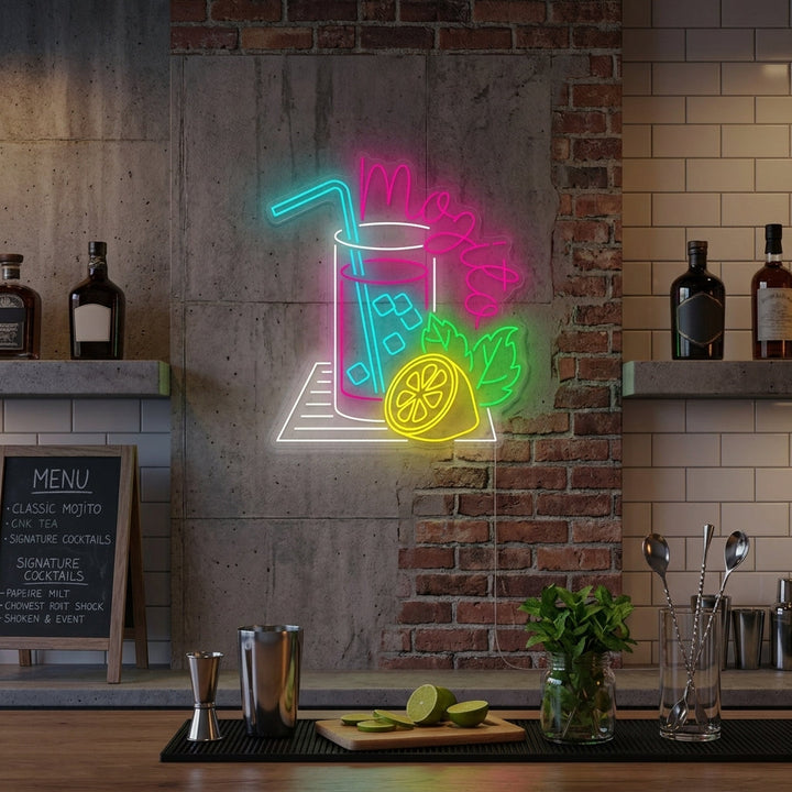 "Mojito" Neonskylt
